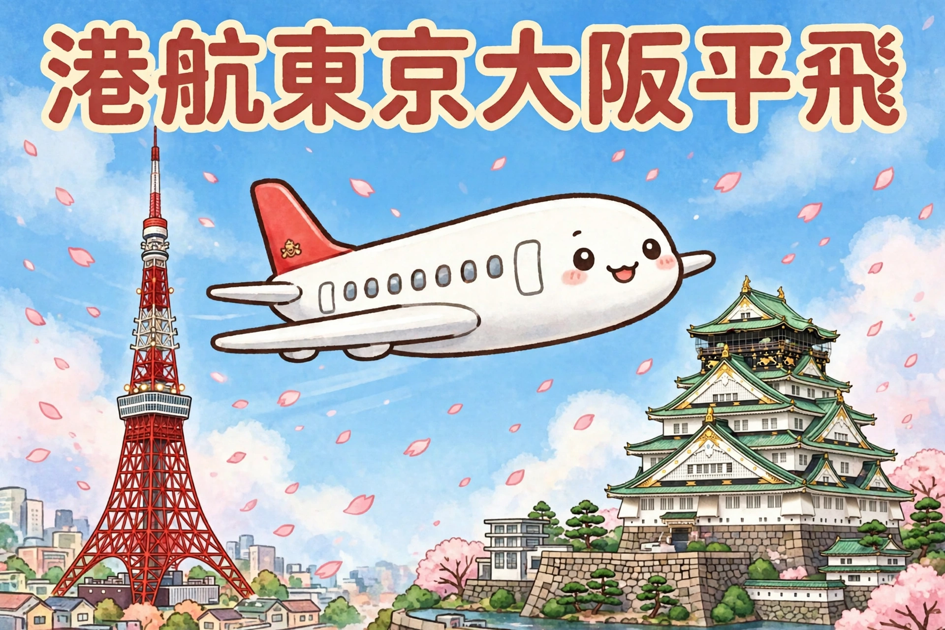 ✈️ 港航東京大阪加推優惠!來回連稅 HK$2,015 起,11月3日截止+包 23kg 行李!