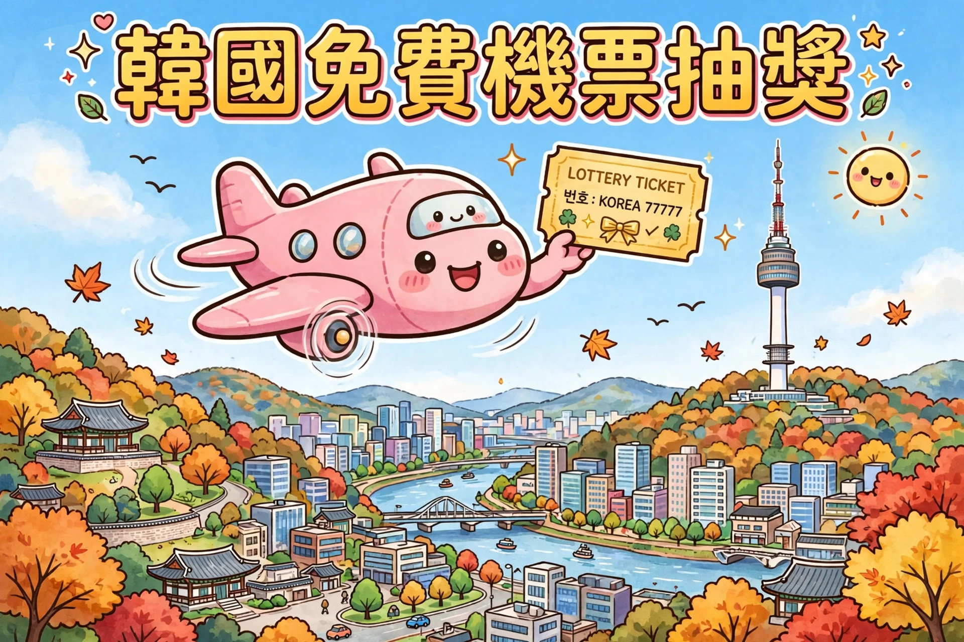 🎟️ 韓國免費機票抽獎！睇美食專欄答3條問題，11月22日截止＋11月25日公布！