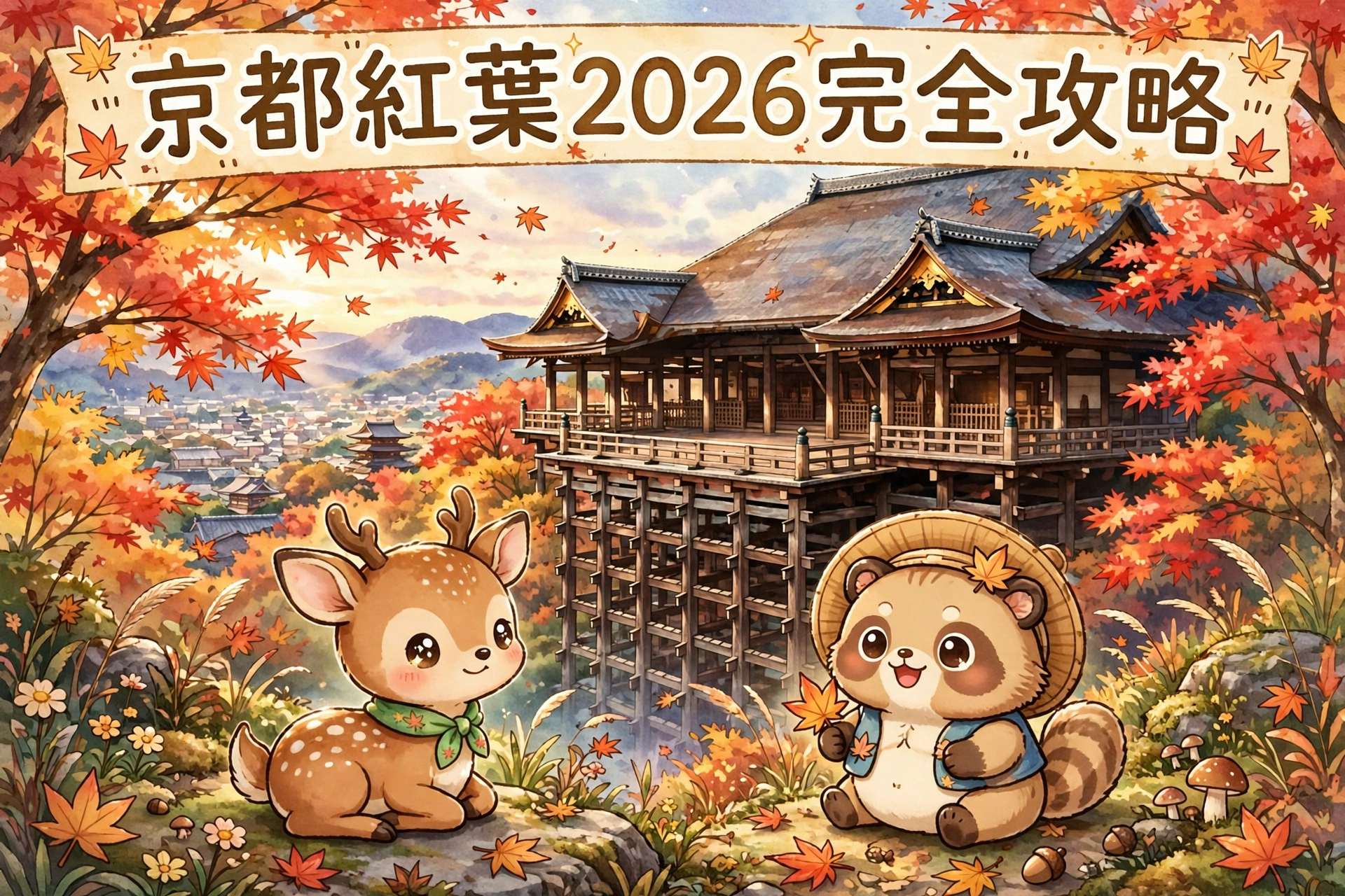 🍁京都紅葉2026完全攻略：見頃預測＋夜楓日期＋小火車最後一年