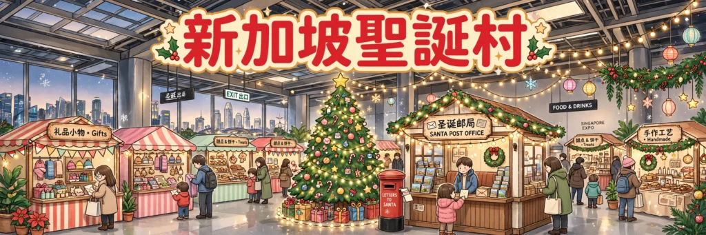 新加坡聖誕村,室內聖誕市集同聖誕老人郵局