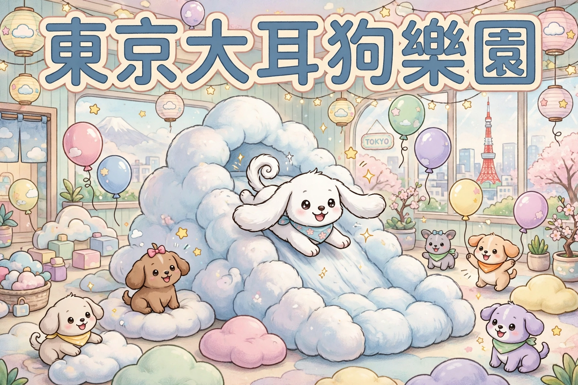 ☁️ 東京大耳狗樂園11月20日開幕!12米雲朵滑梯+XR空中茶會,門票指定日期時段制!