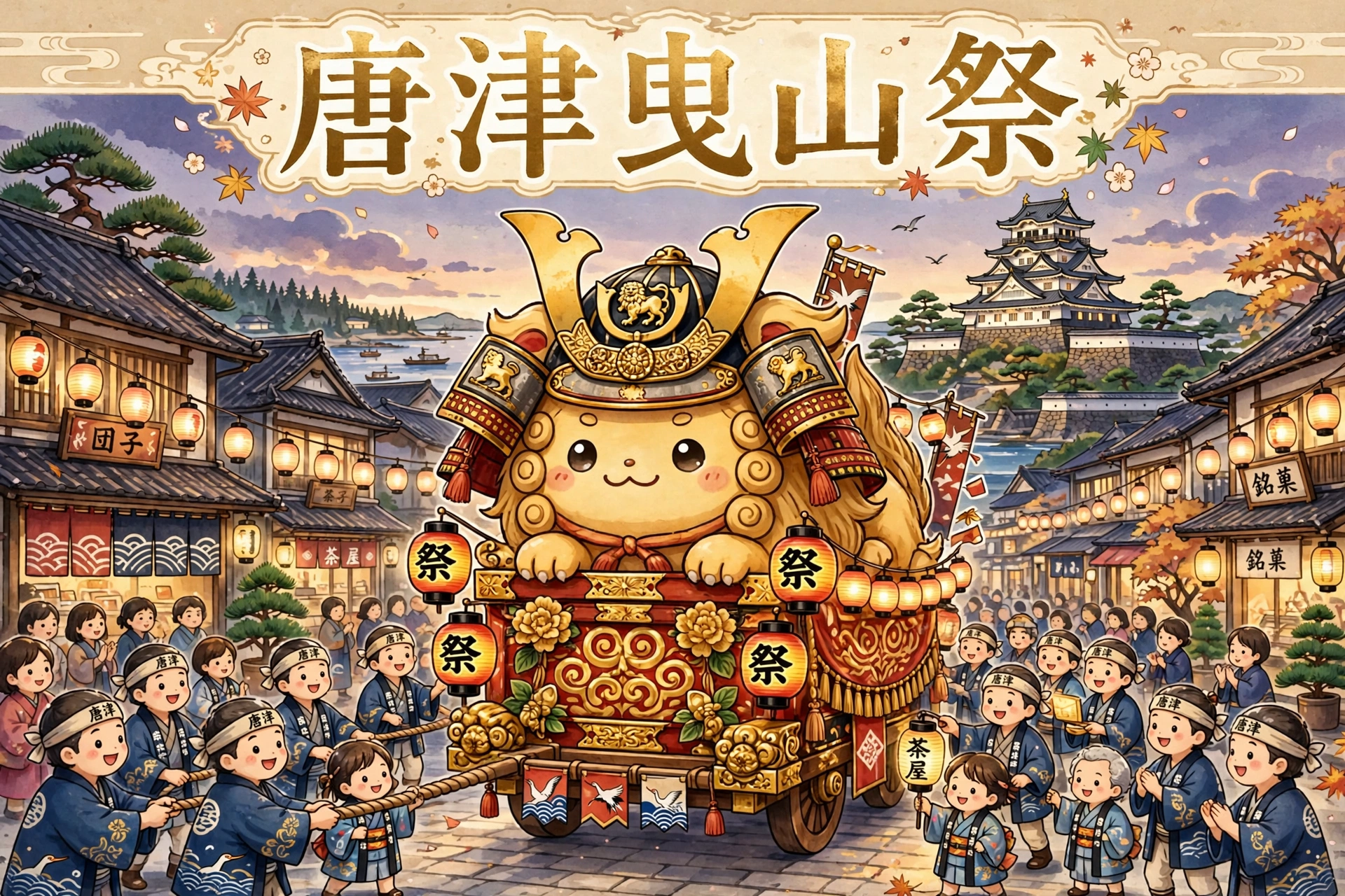 🎏 佐賀唐津曳山祭11月2日開鑼!14台7米高巨型曳山+沙灘拖曳名場面,九州秋天必睇!