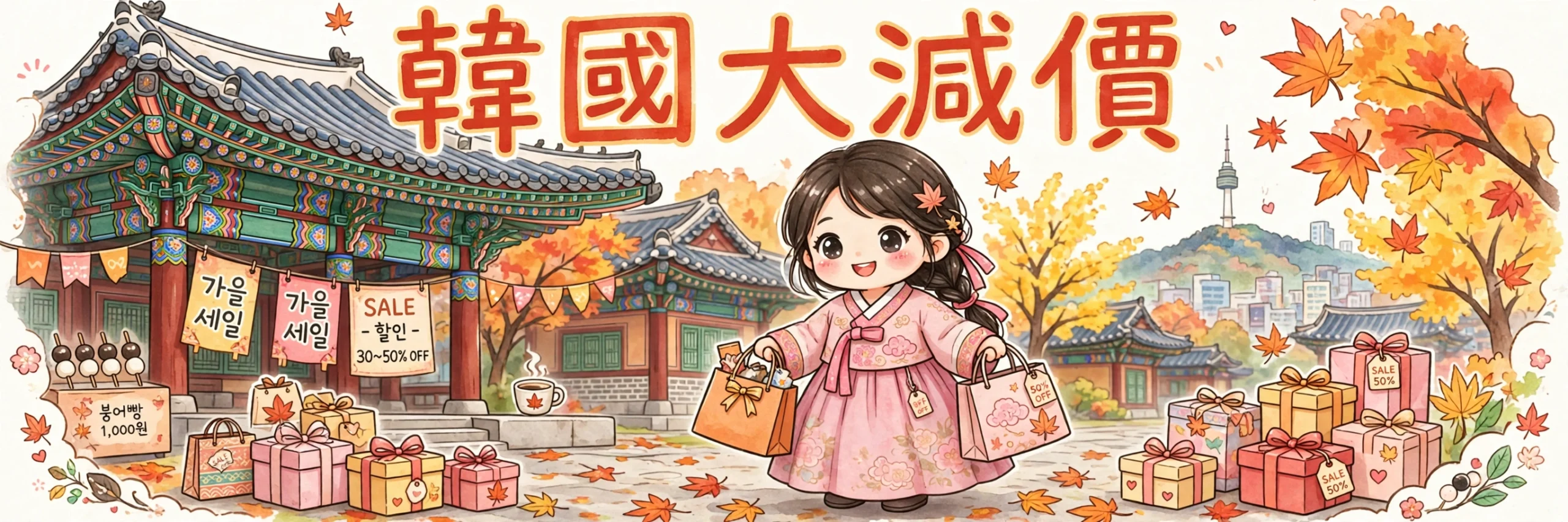 🇰🇷 韓國全國大減價10月29日開鑼！古宮免費入場＋免稅店75折＋超市半價，18日購物攻略！