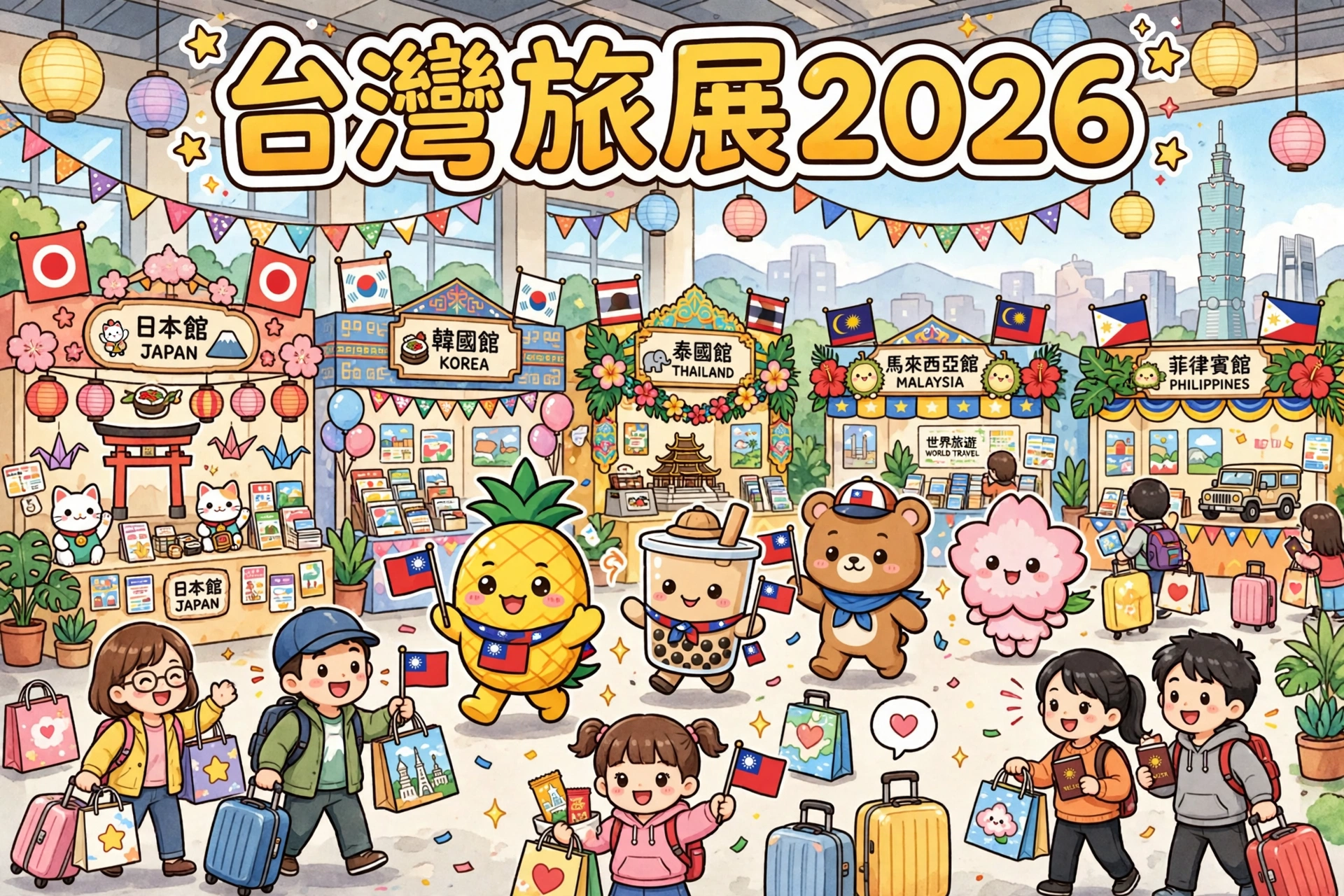 🎉台灣旅展2026攻略：11月6日南港開鑼！1600攤＋日本館252攤破紀錄，預售票買法一次睇晒！
