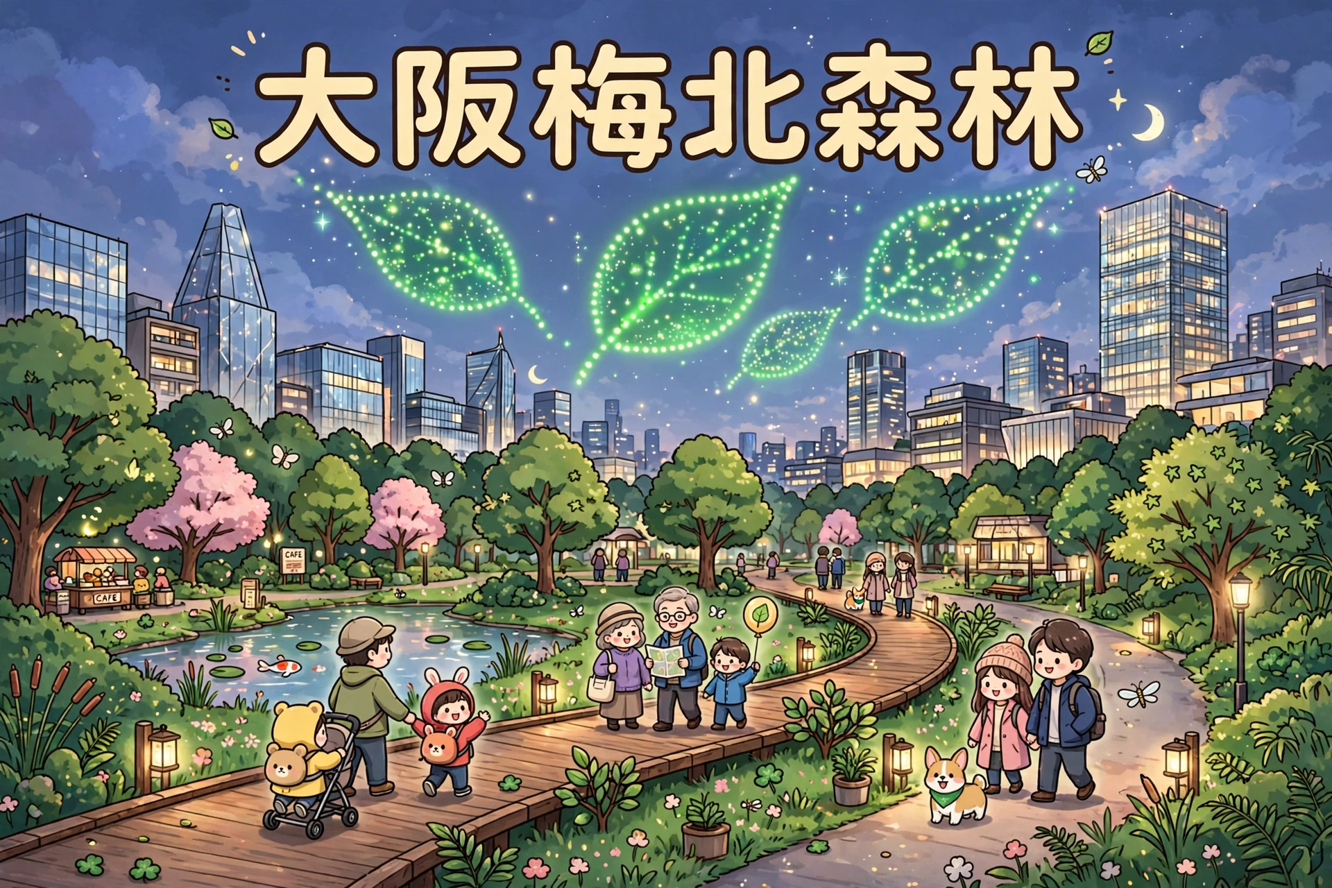 🌳 大阪梅北森林11月20日開幕!JR大阪站首場無人機表演+8,400平方米城市森林免費入!