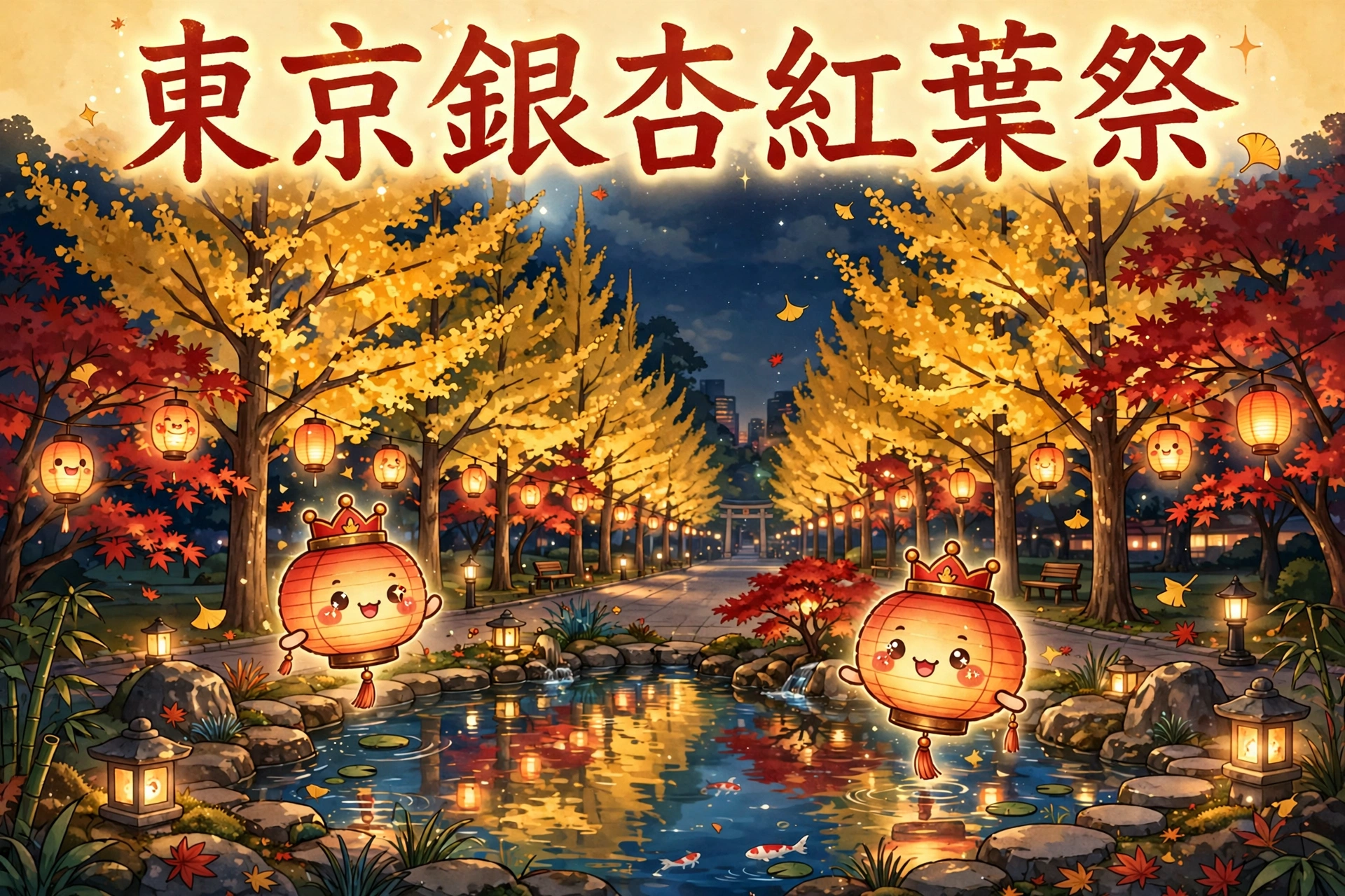 🍁 東京昭和紀念公園秋祭今日開幕!銀杏+紅葉夜燈到11月29日,首三日免庭園券!