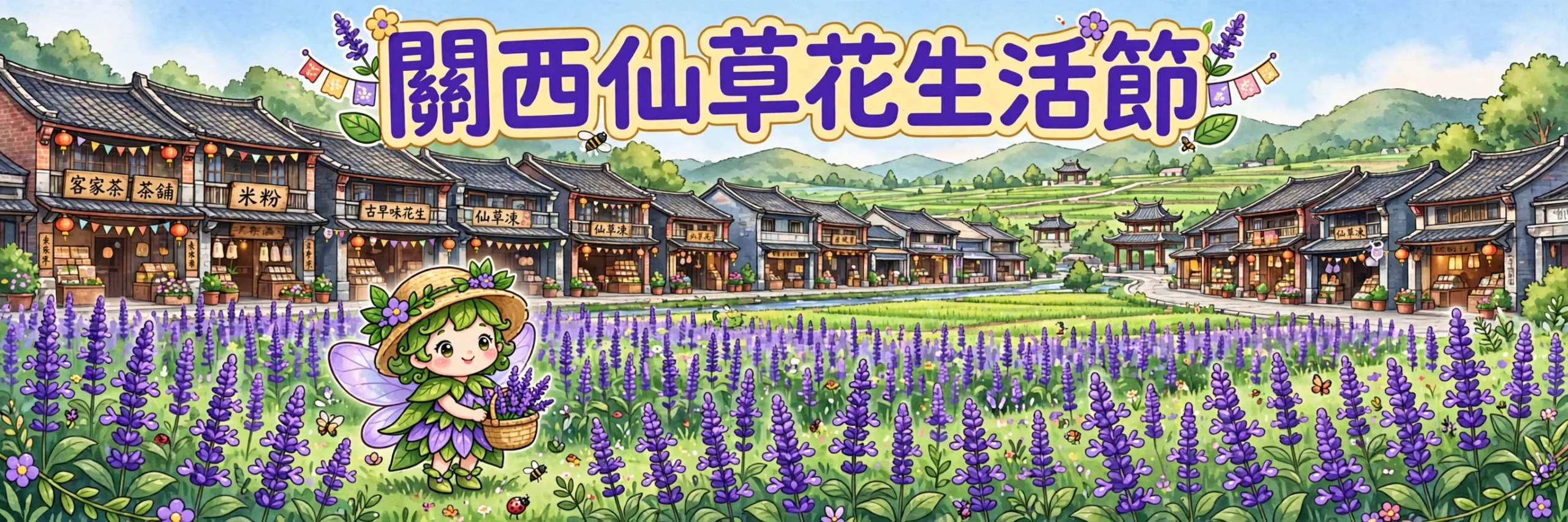 💜 台灣台版普羅旺斯！關西仙草花生活節11月7–8日兩日限定，免費入園＋千株紫花海！